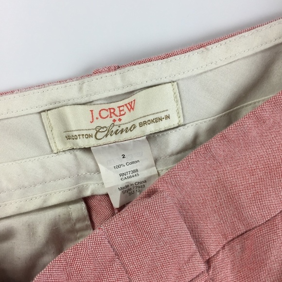 J Crew Factory 5" Oxford Chino Cotton Shorts - Picture 3 of 4